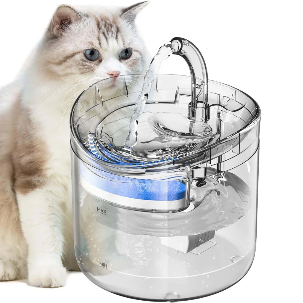 Cat Dog Water Fountain With Sensor Pet Water Dispenser 1.8L