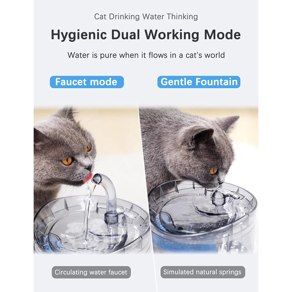 Cat Dog Water Fountain With Sensor Pet Water Dispenser 1.8L