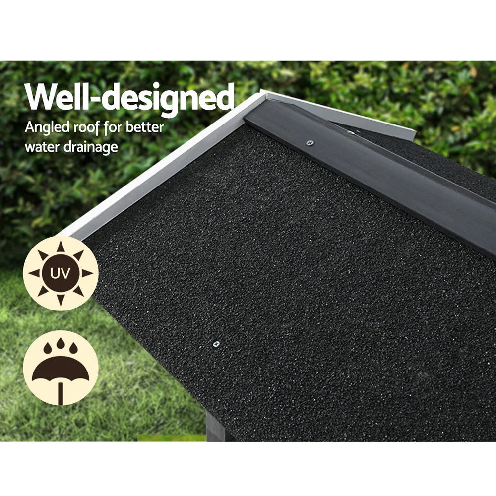 Cat House Outdoor Shelter Wooden Condo Small Dog Enclosure