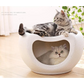 Cat Kitten Bed Cave Small Dog House Kennel Plastic Pet Pod