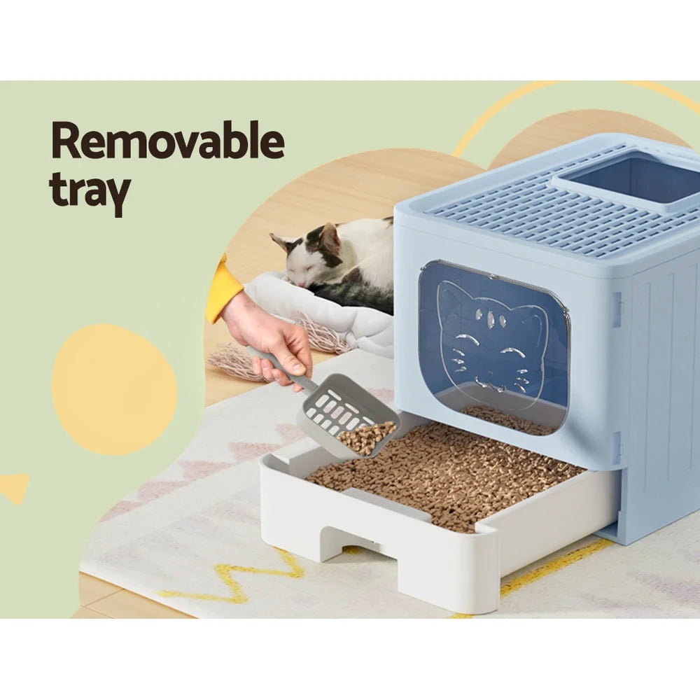 Cat Litter Box Large Tray Enclosed