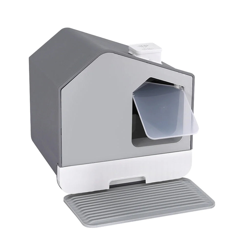Cat Litter Box Large Tray Kitty Toilet Fully