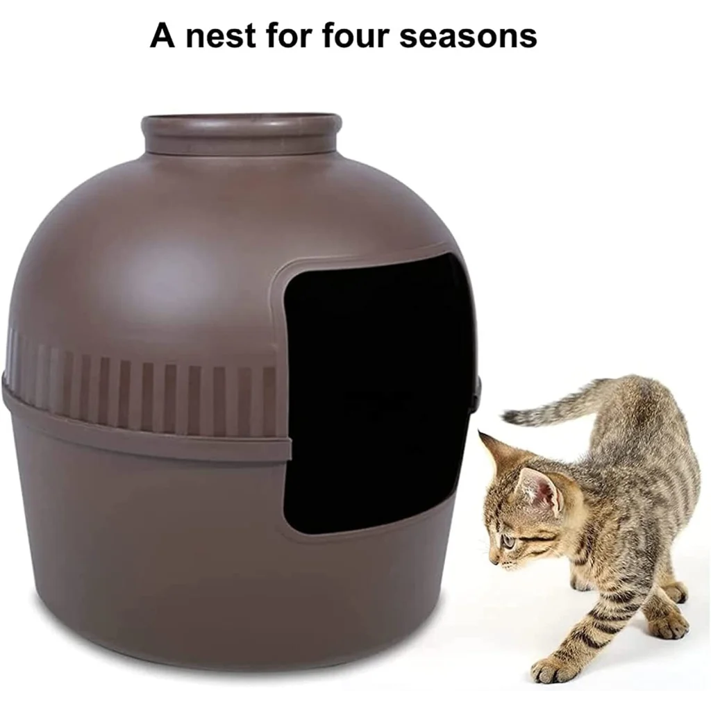 Cat Litter Box Multifunctional Pet House Semi-Enclosed