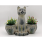 Cat Planter artificial plants potted 269