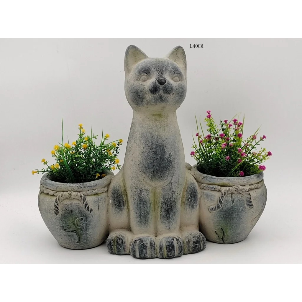 Cat Planter artificial plants potted 269