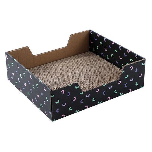 Cat Scratch Pad 2x Kitten Corrugated Cardboard Toy Play