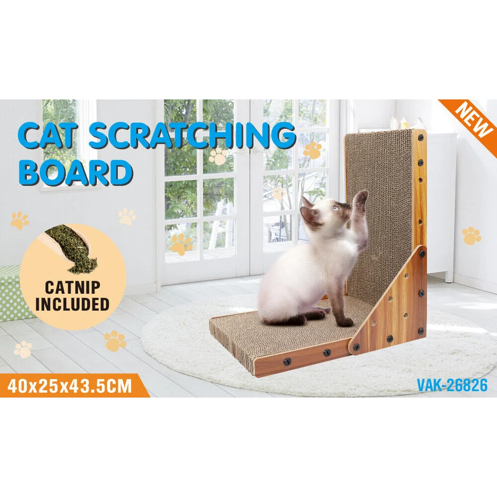 Cat Scratch Pad Cardboard Kitten Scratcher Board VaKa Toy