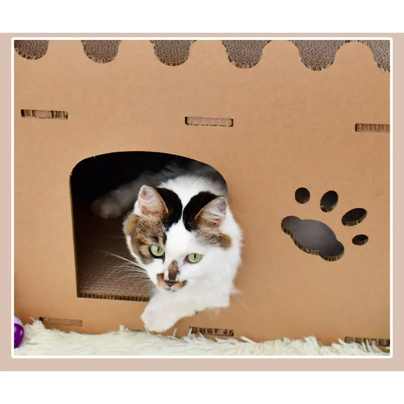 Cat Scratcher Condo Furniture Tower Double Storey Pet