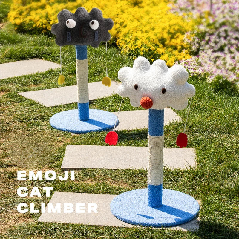 Cat Scratching Post Toy Cute Emoticon Cat Tree - Pet Care