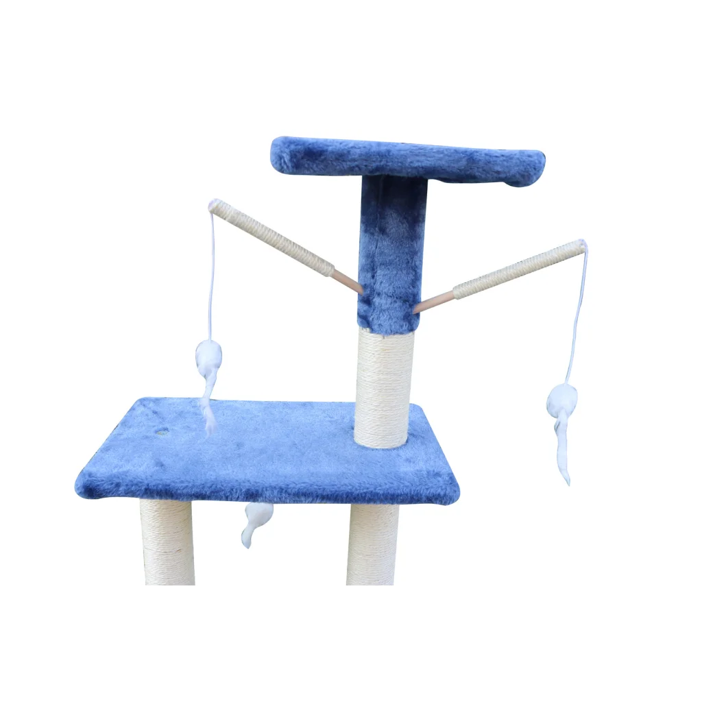 Cat Scratching Post Tree 138cm House Tower with Ladder