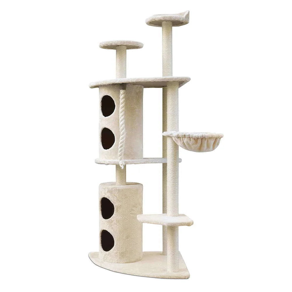 Cat Scratching Post Tree 170cm XL Multi-Level House Tower