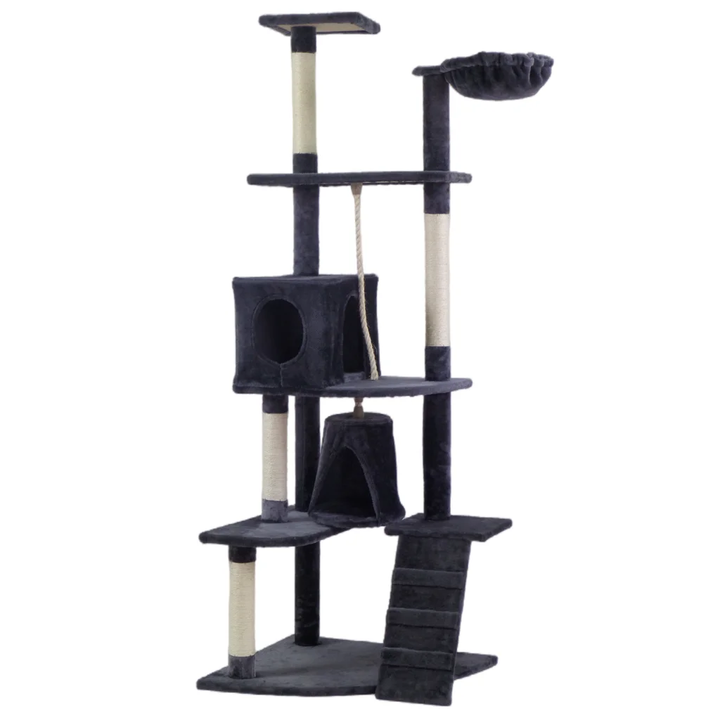 Cat Scratching Post Tree 193cm Sisal Pole Scratcher Tower