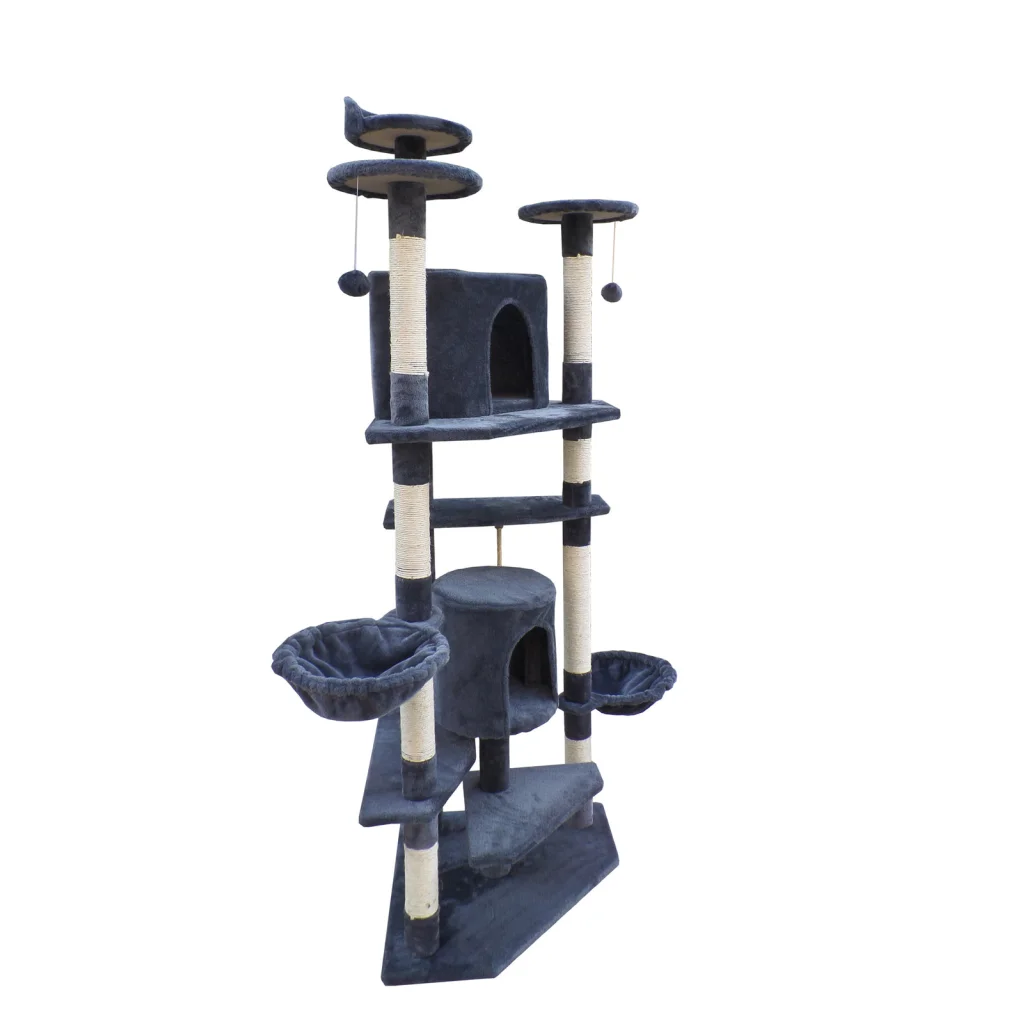 Cat Scratching Post Tree 200cm Scratcher Corner Tower