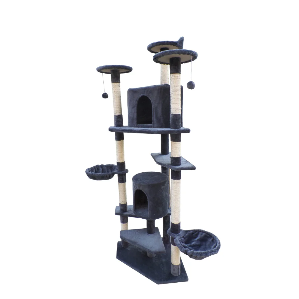 Cat Scratching Post Tree 200cm Scratcher Corner Tower