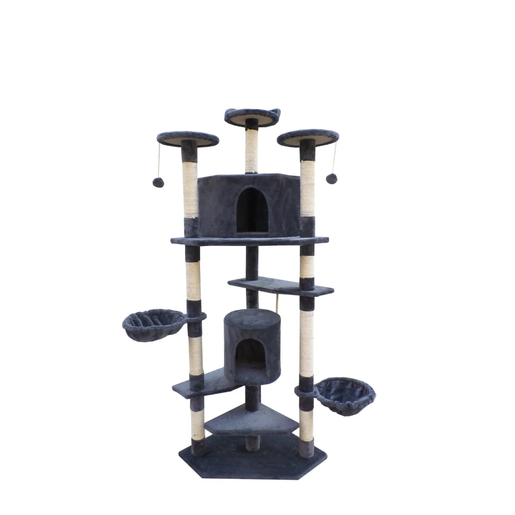 Cat Scratching Post Tree 200cm Scratcher Corner Tower