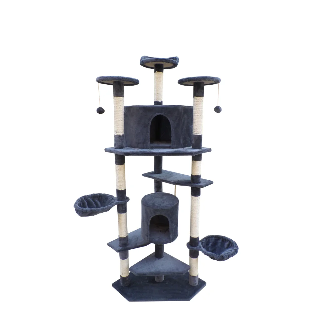 Cat Scratching Post Tree 200cm Scratcher Corner Tower
