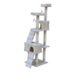 Cat Scratching Post Tree House Tower with Ladder Furniture