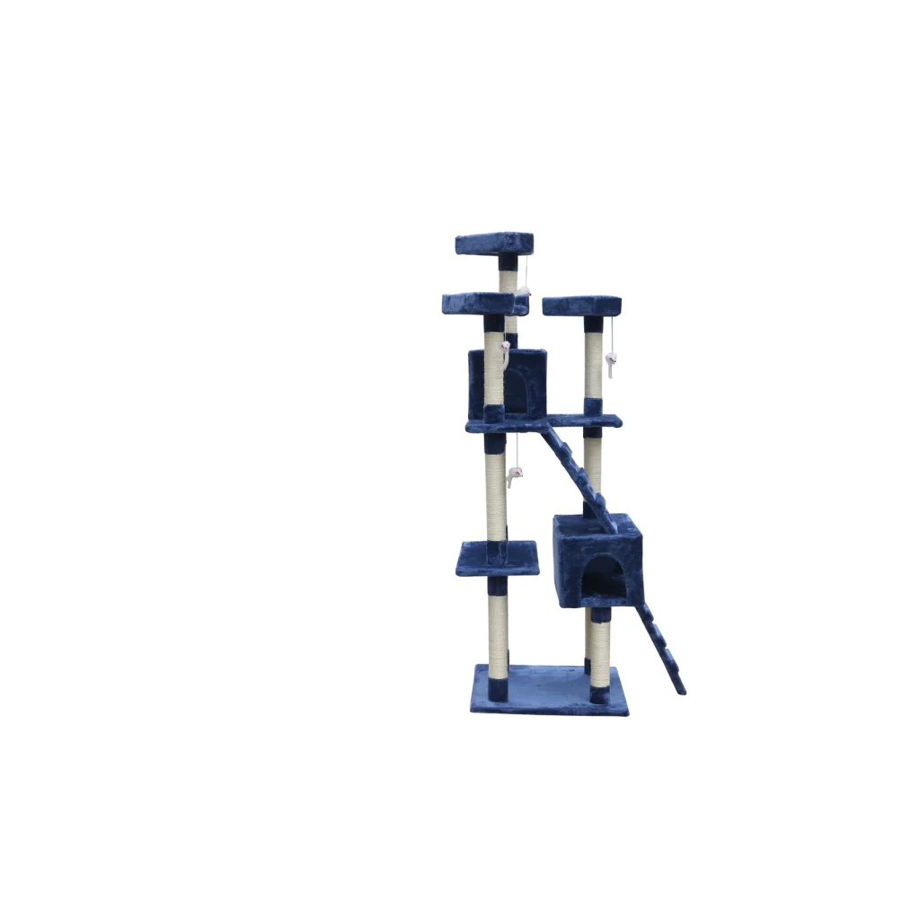 Cat Scratching Post Tree Kitten 180 cm Ladder Blue - Pet