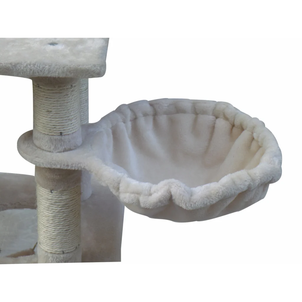 Cat Scratching Post Tree Kitten Ladder & Hammock 140 cm