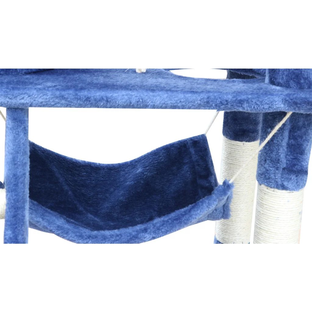 Cat Scratching Post Tree Kitten Ladder & Hammock 140 cm