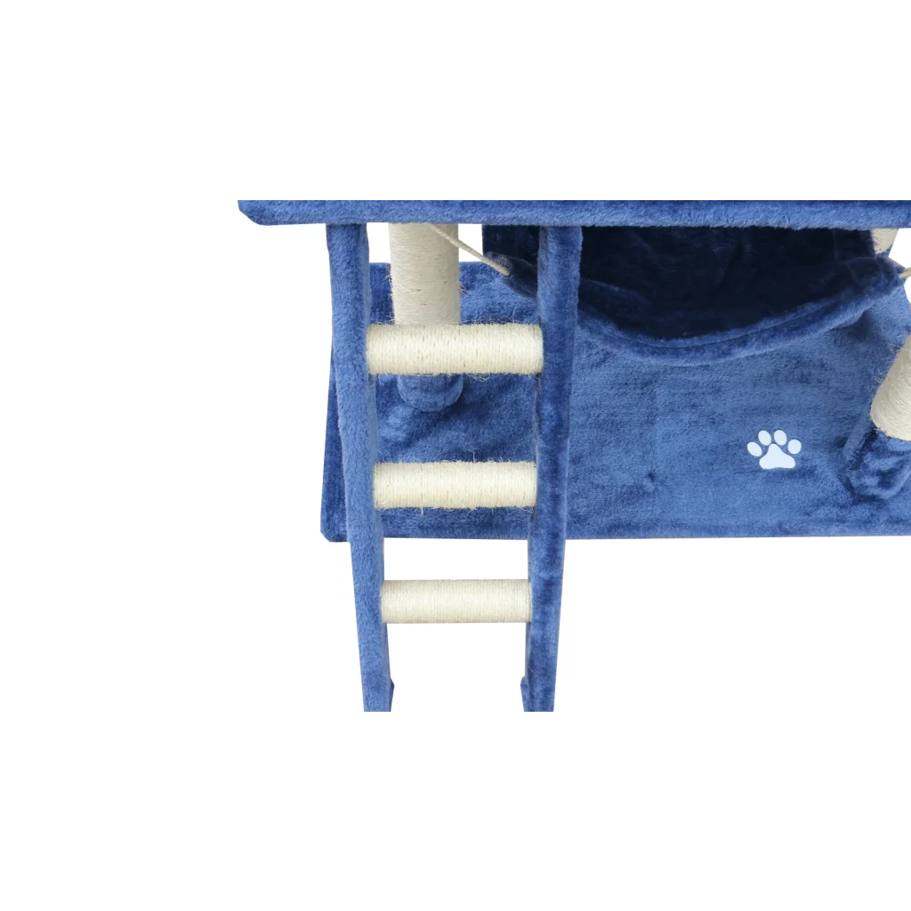 Cat Scratching Post Tree Kitten Ladder & Hammock 140 cm