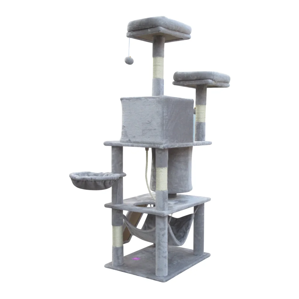 Cat Scratching Post Tree Large Scratcher Pole - Little Grey