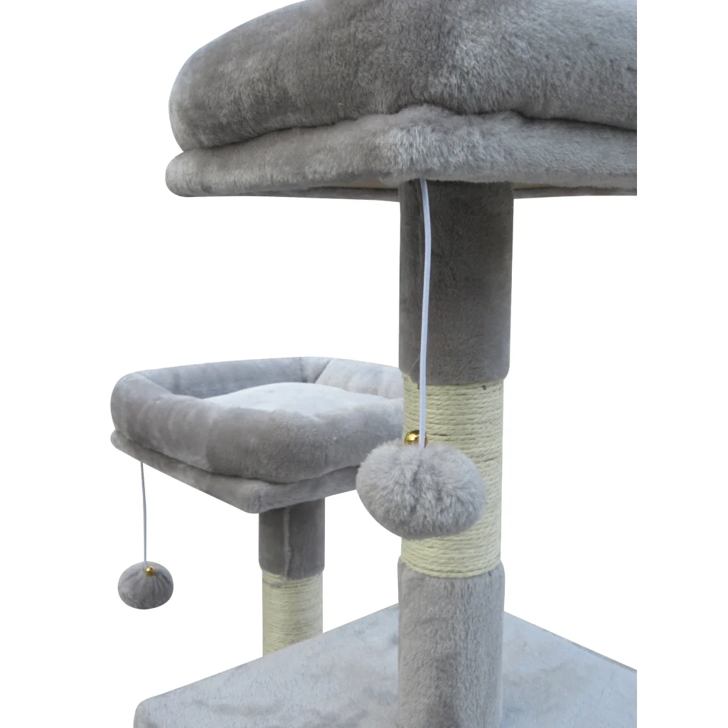 Cat Scratching Post Tree Large Scratcher Pole - Little Grey