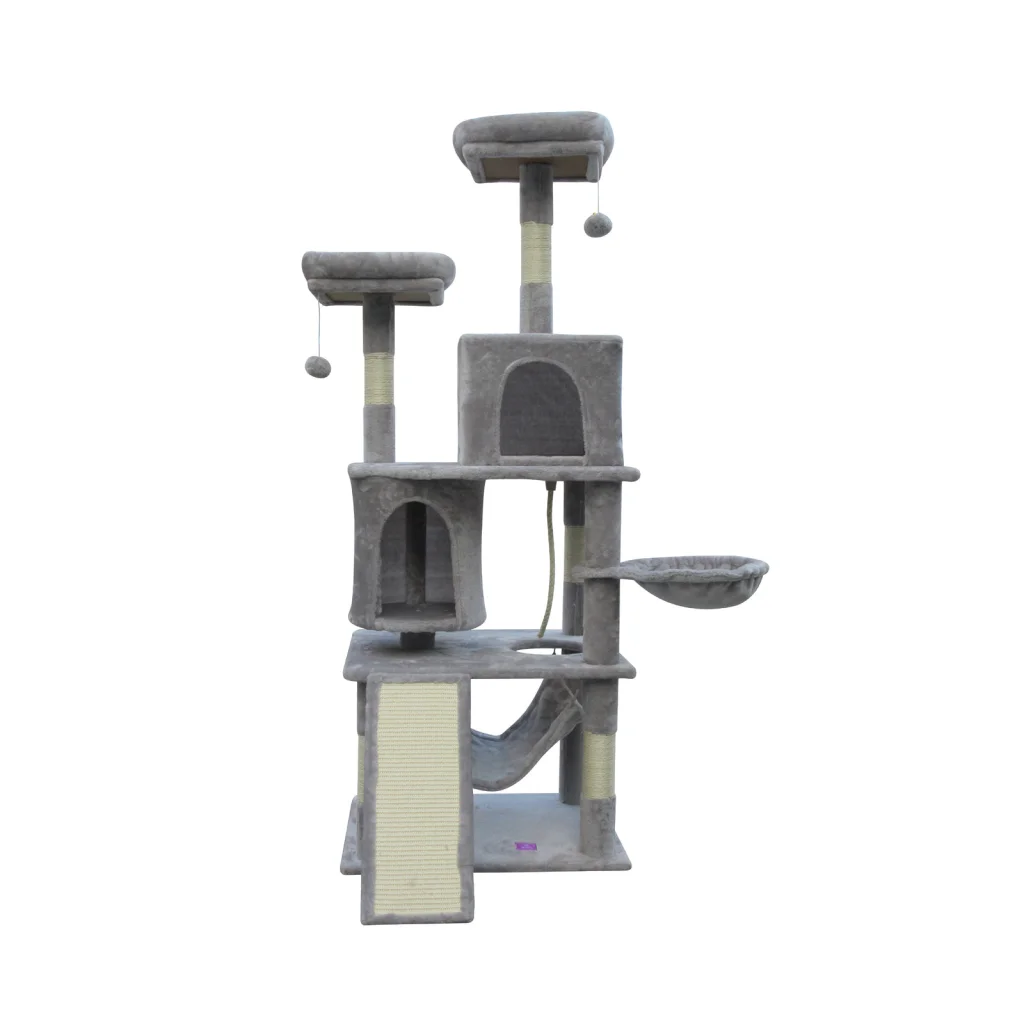 Cat Scratching Post Tree Large Scratcher Pole - Little Grey