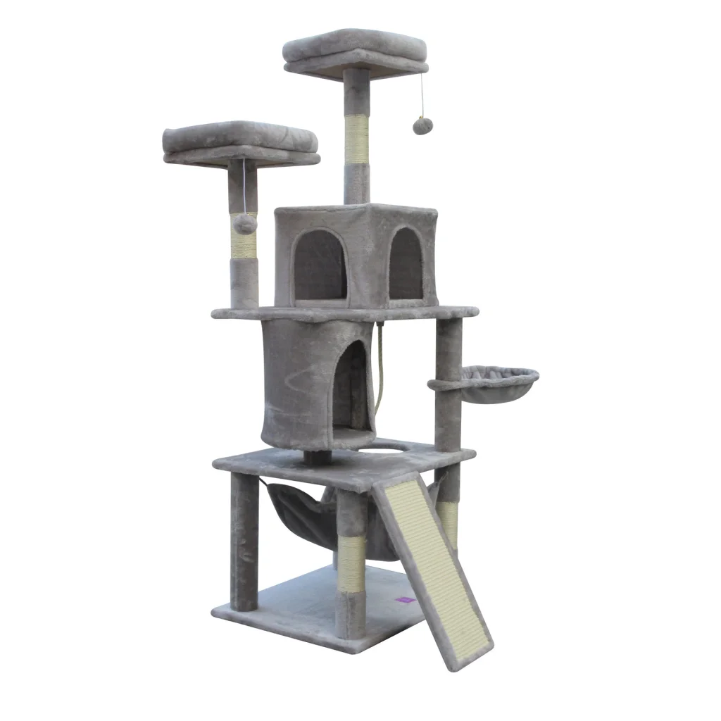 Cat Scratching Post Tree Large Scratcher Pole - Little Grey