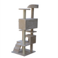 Cat Scratching Post Tree Scratcher Pole 130 cm Beige - Pet