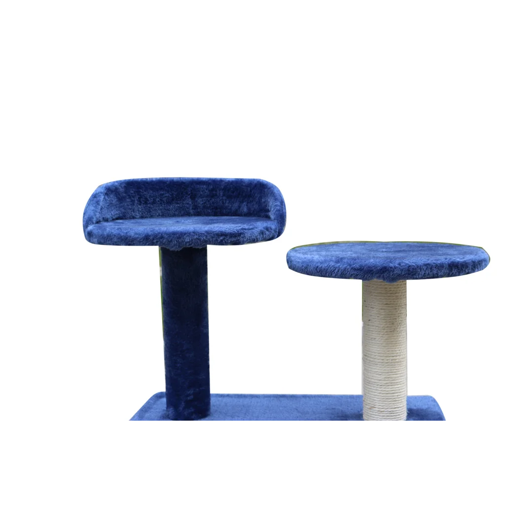 Cat Scratching Post Tree Scratcher Pole 130 cm Blue - Pet