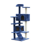 Cat Scratching Post Tree Scratcher Pole 130 cm Blue - Pet