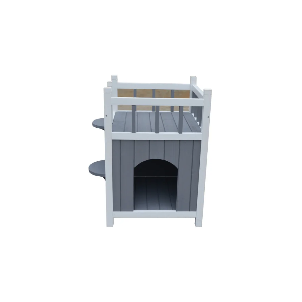 Cat Shelter Condo with Escape Door Rabbit Kitty House Cave