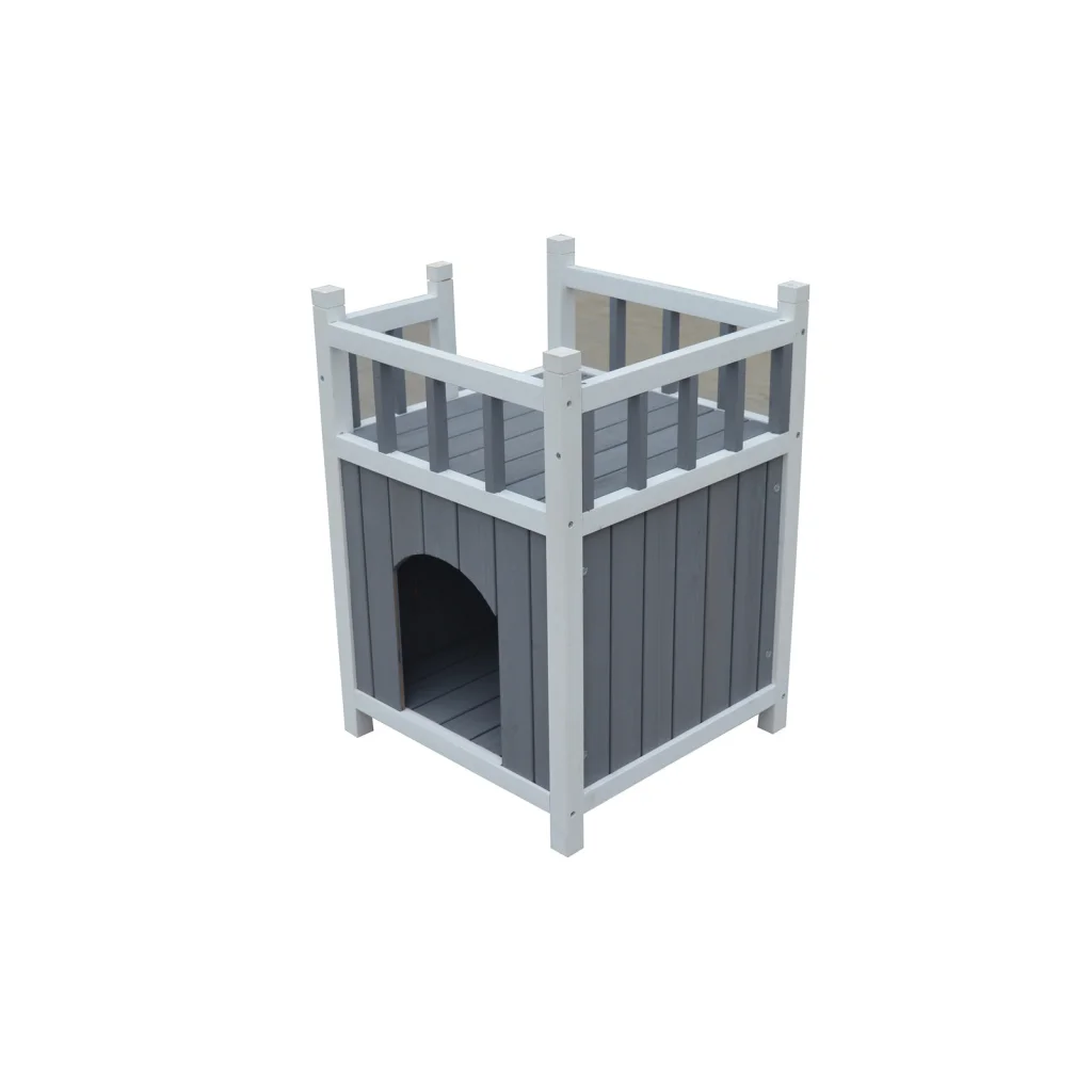 Cat Shelter Condo with Escape Door Rabbit Kitty House Cave