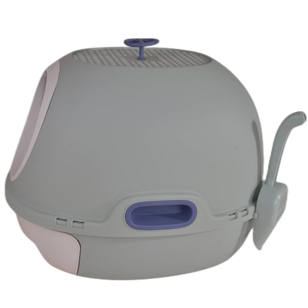 Cat Toilet Litter Box Hooded Tray House with Drawer
