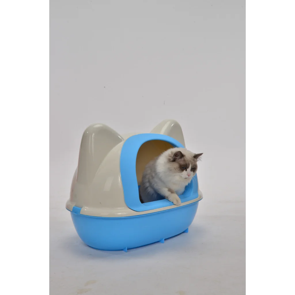 Cat Toilet Litter Box Large Hooded Tray House with Scoop