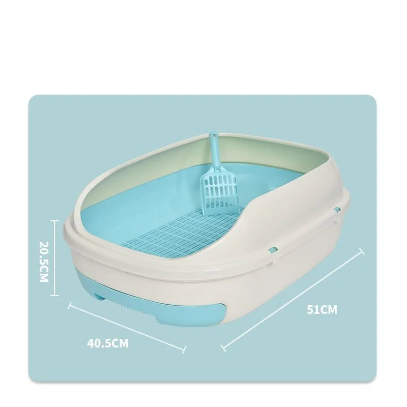 Cat Toilet Litter Box Medium Portable Tray with Scoop