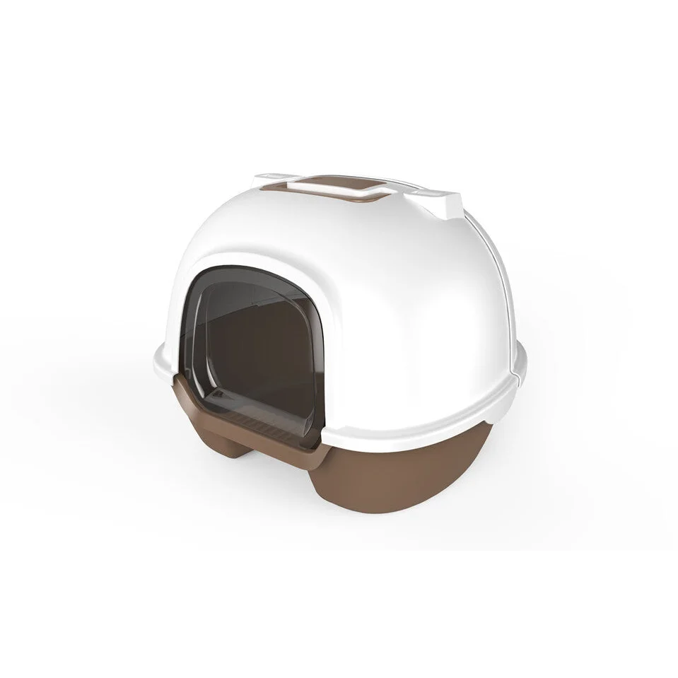 Cat Toilet Litter Box Portable Hooded Tray House