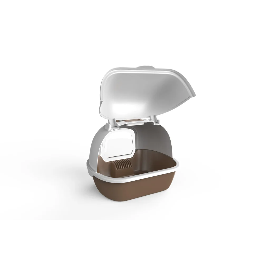 Cat Toilet Litter Box Portable Hooded Tray House