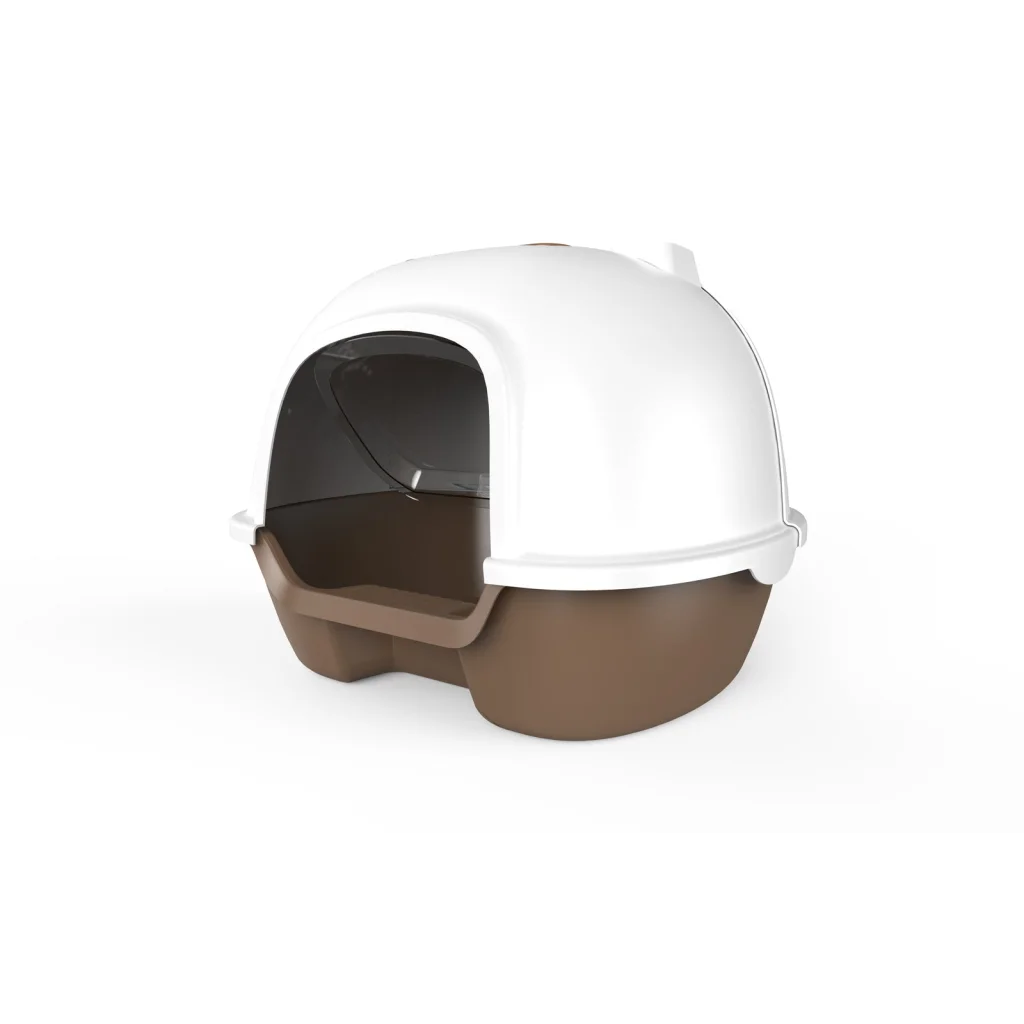 Cat Toilet Litter Box Portable Hooded Tray House