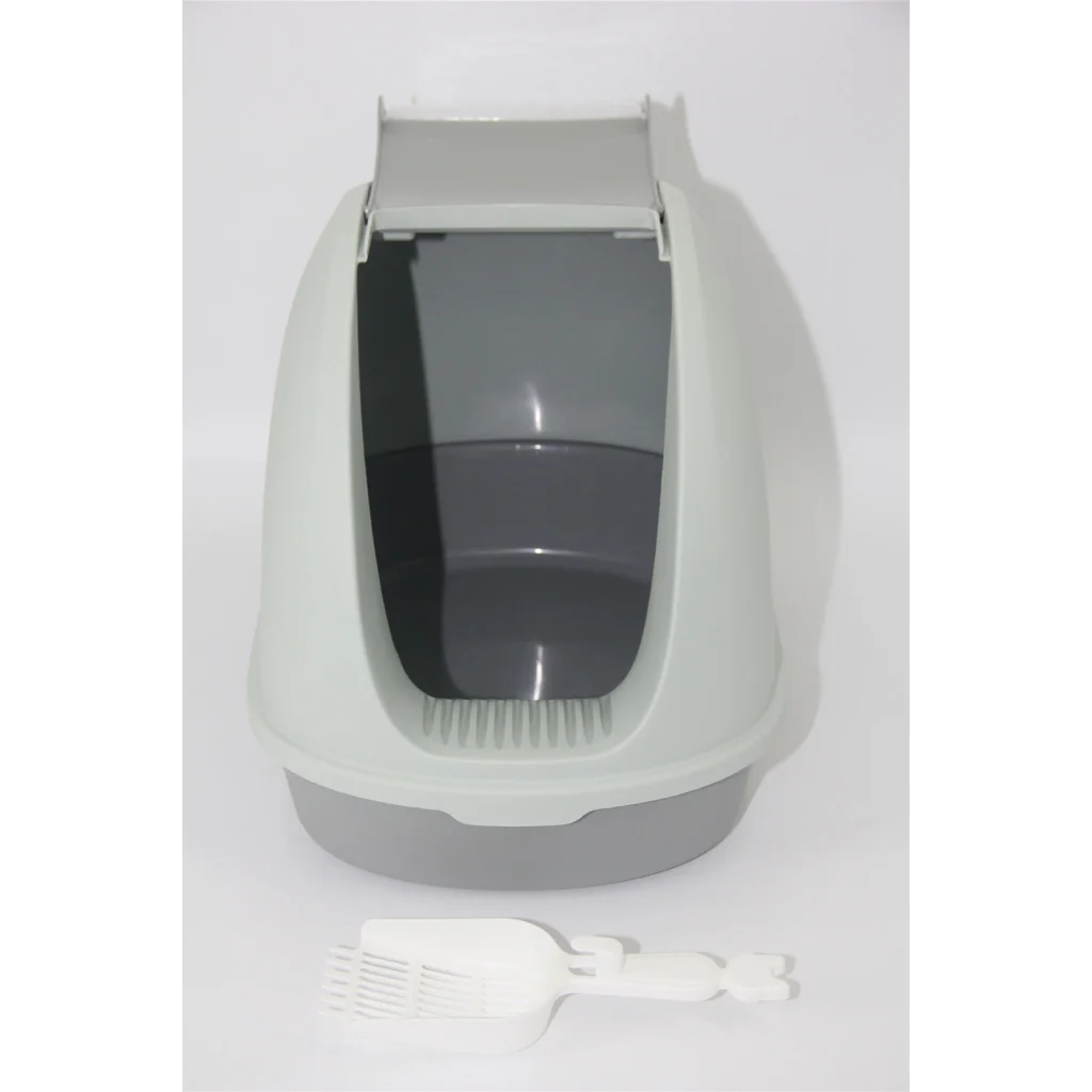 Cat Toilet Litter Box Portable Hooded Tray House
