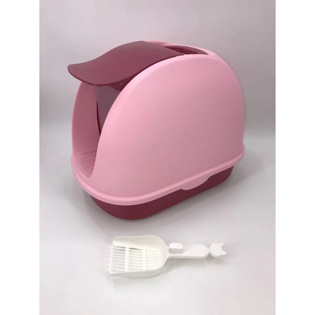 Cat Toilet Litter Box Portable Hooded Tray House