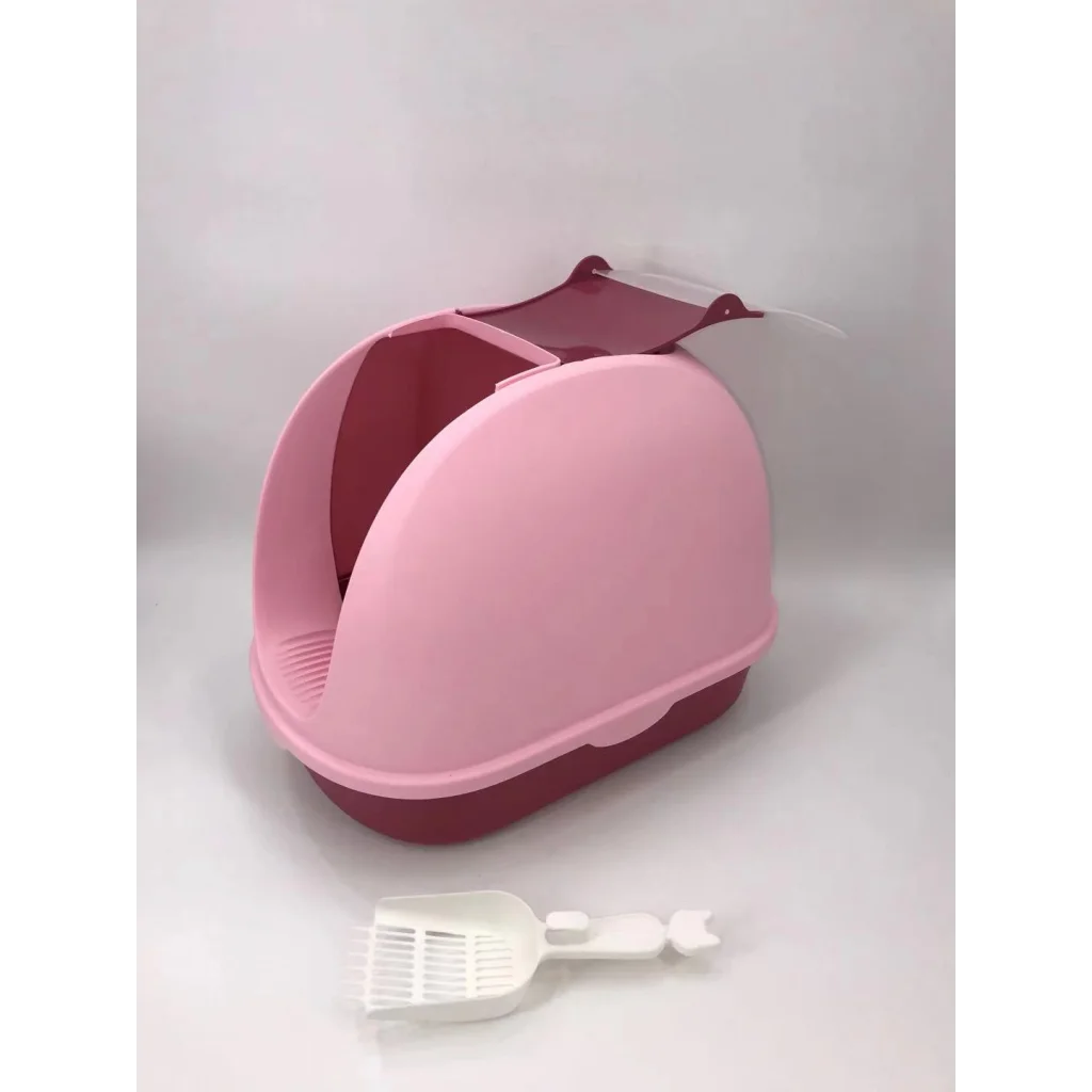 Cat Toilet Litter Box Portable Hooded Tray House