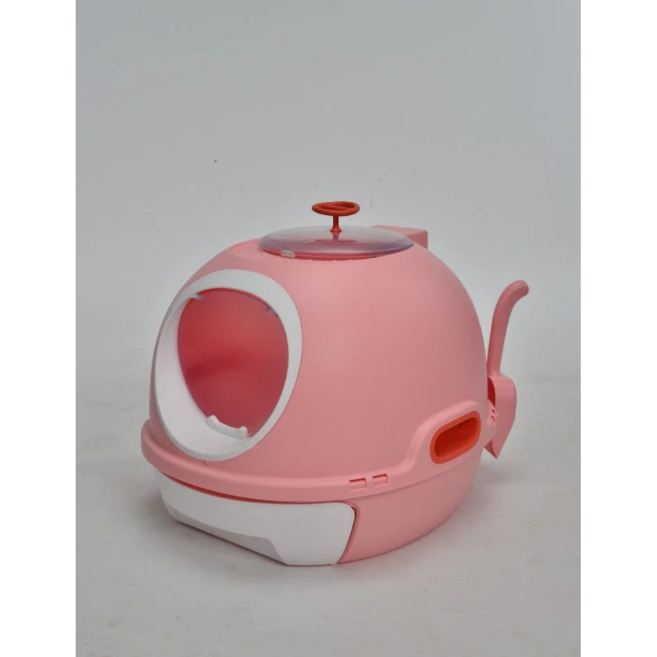 Cat Toilet Litter Box Tray House with Sky Window Drawer