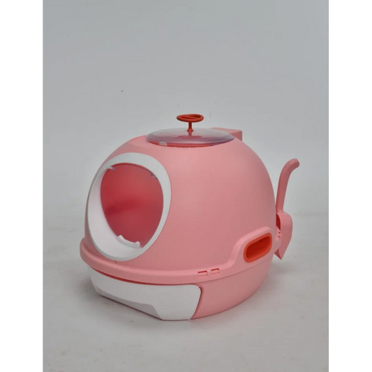 Cat Toilet Litter Box Tray House with Sky Window Drawer