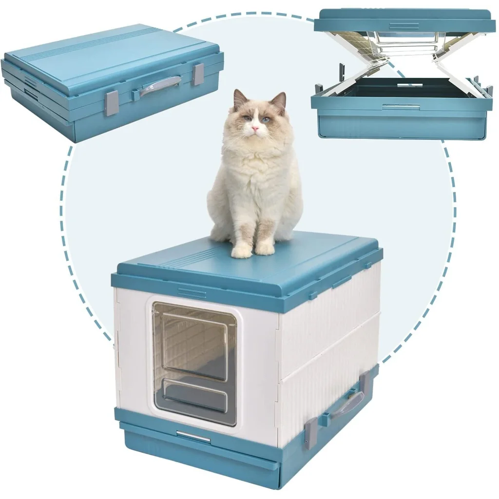 Cat Toilet Litter Box XL Portable Foldable Tray House