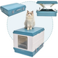 Cat Toilet Litter Box XL Portable Foldable Tray House
