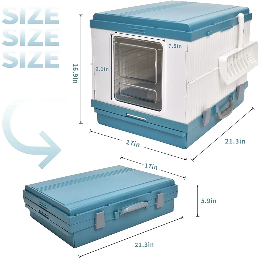 Cat Toilet Litter Box XL Portable Foldable Tray House