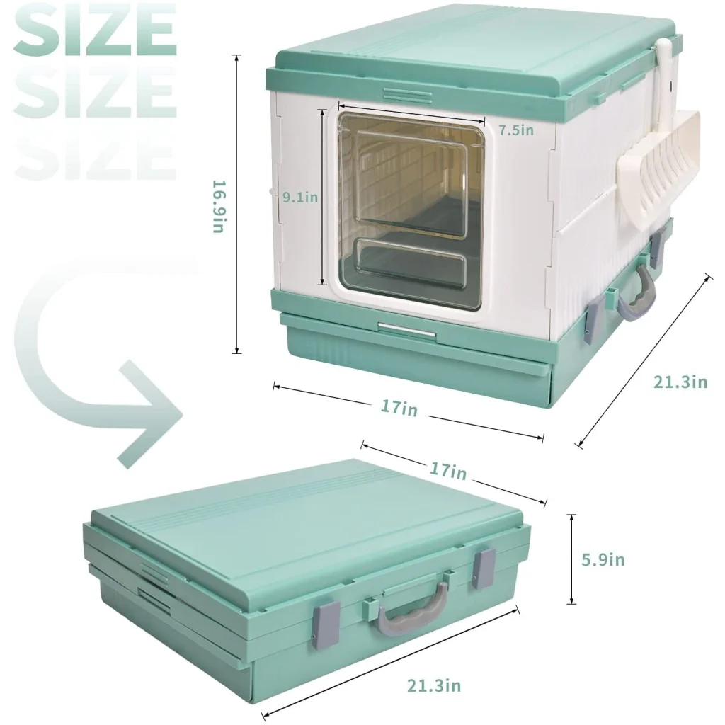 Cat Toilet Litter Box XL Portable Foldable Tray House