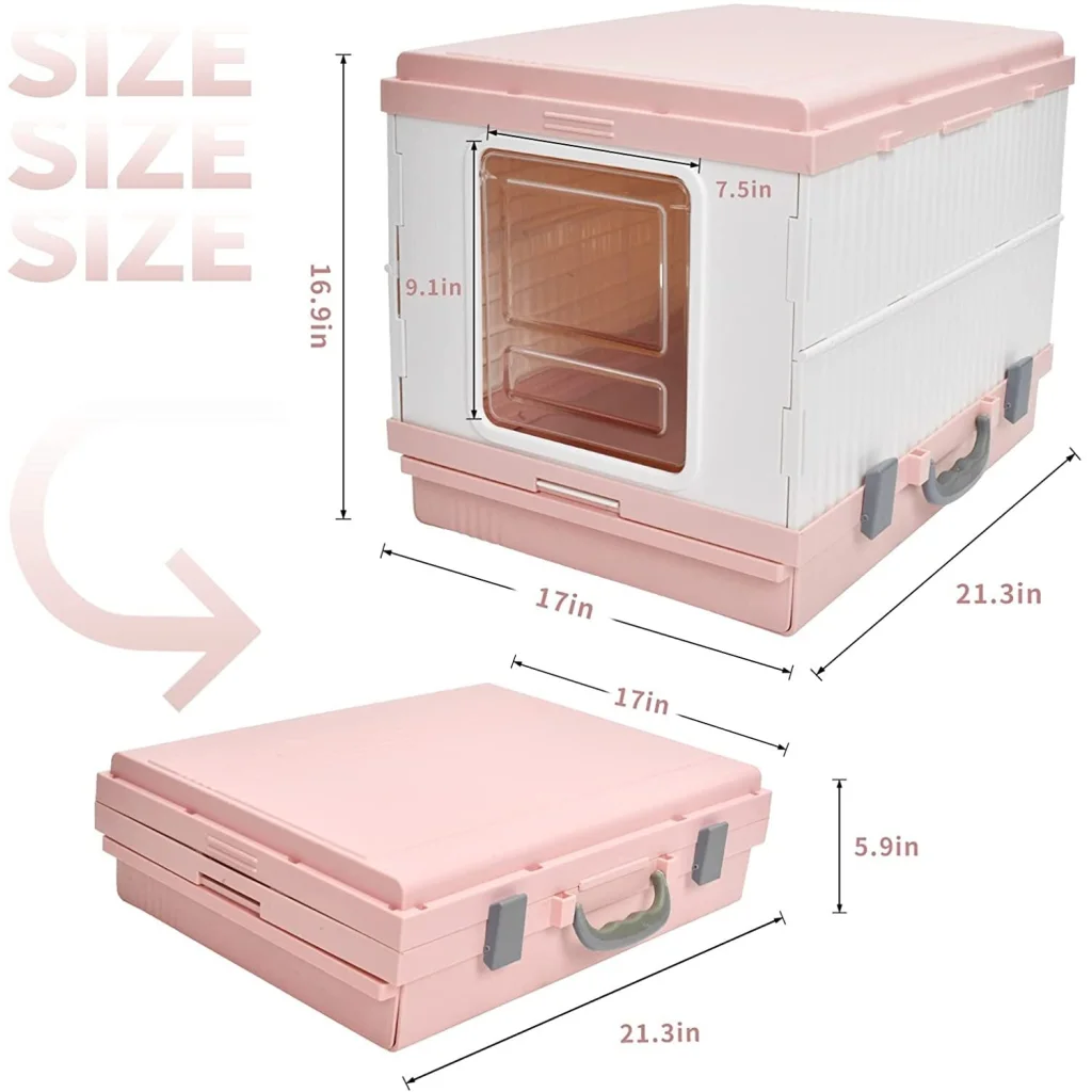 Cat Toilet Litter Box XL Portable Foldable Tray House
